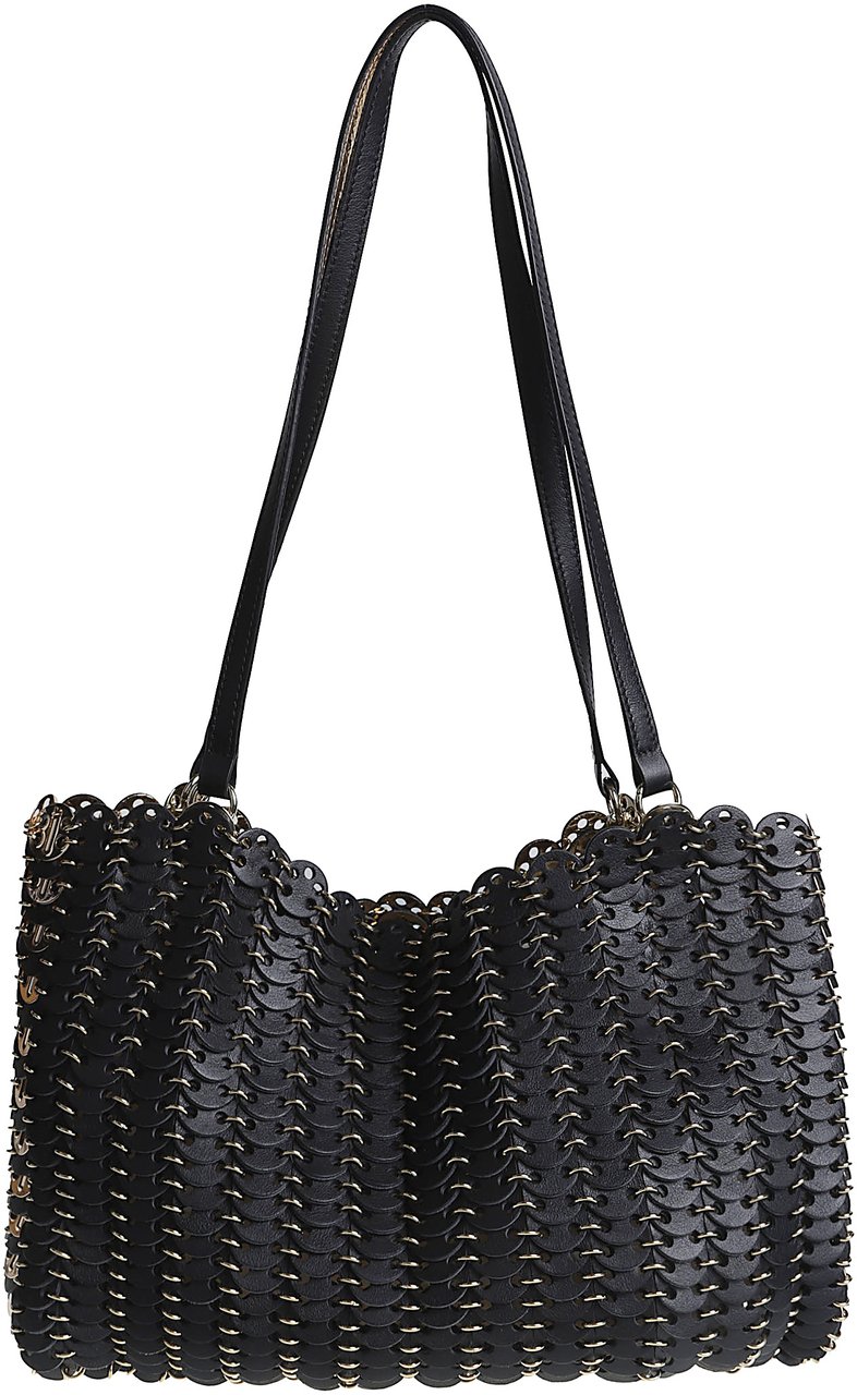 Rabanne 1969 Flip Top Handle Bag Black Zwart