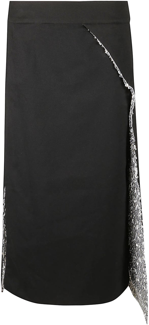 Rabanne Long Skirt Black Zwart
