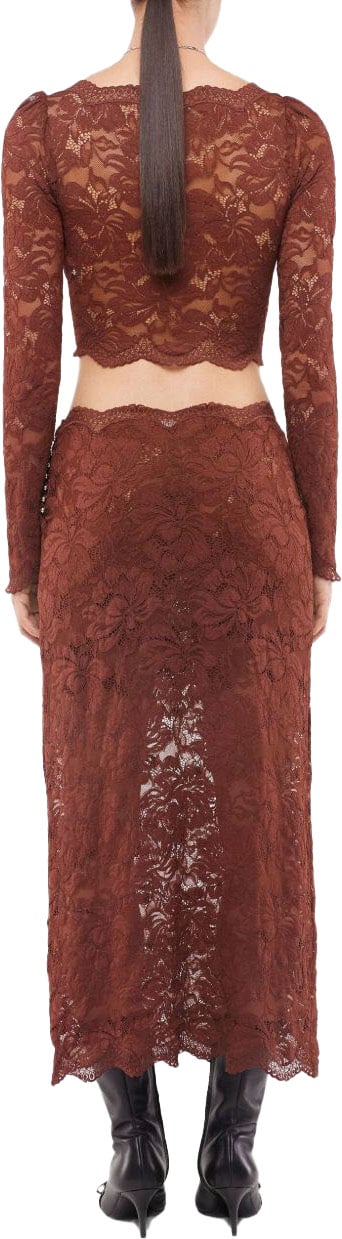 Rabanne Skirts Brown Bruin