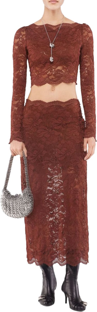 Rabanne Skirts Brown Bruin