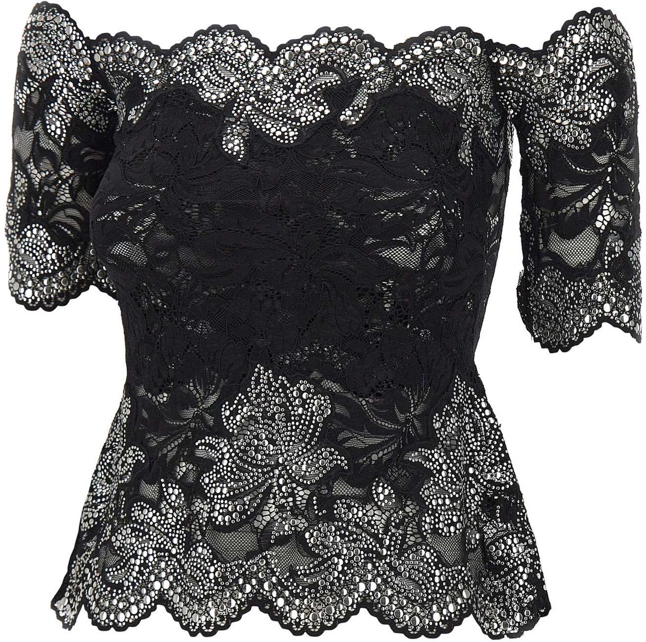 Rabanne Top Black Zwart