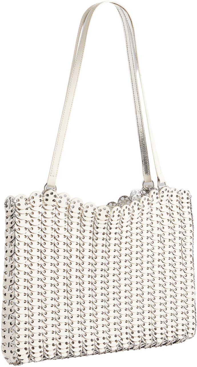 Rabanne Hand-Assembled Metal Shoulder Bag With Slim Handles Wit