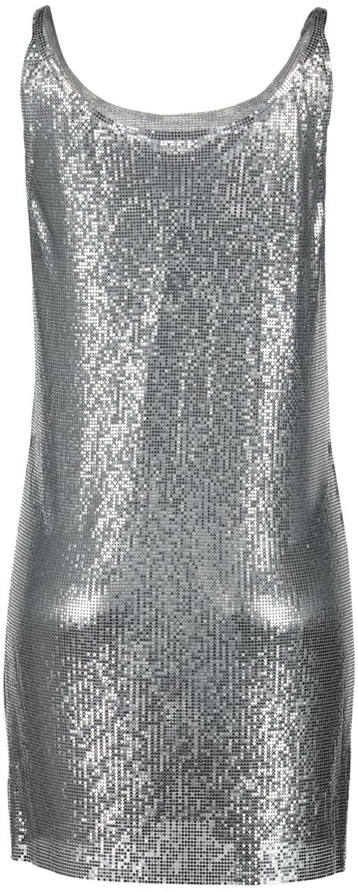 Rabanne Top Metalizzati Zilver