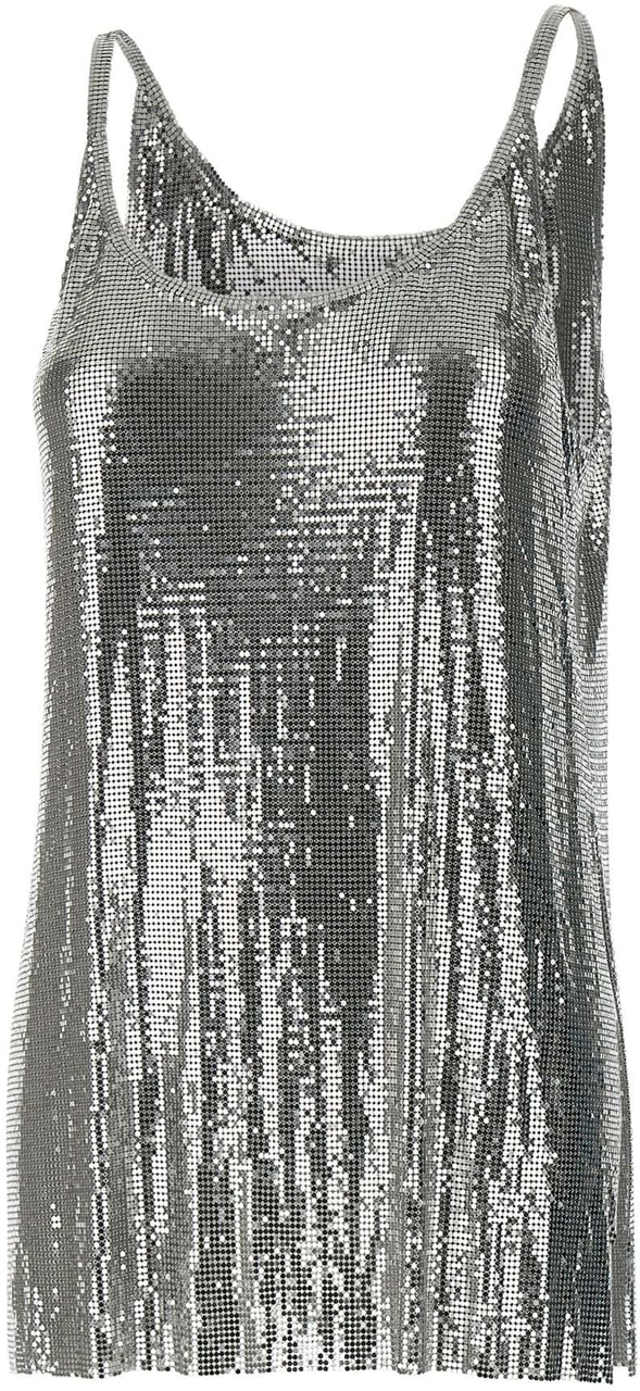 Rabanne Top Silver Zilver