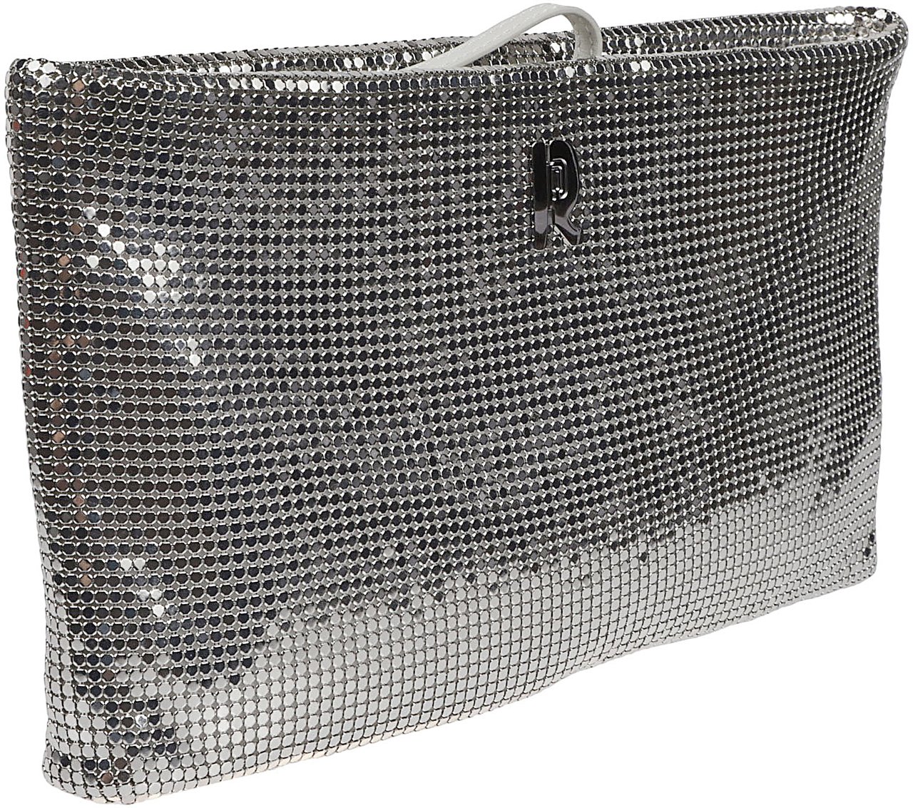 Rabanne Pochette Clutch Bag Metallic Metallic