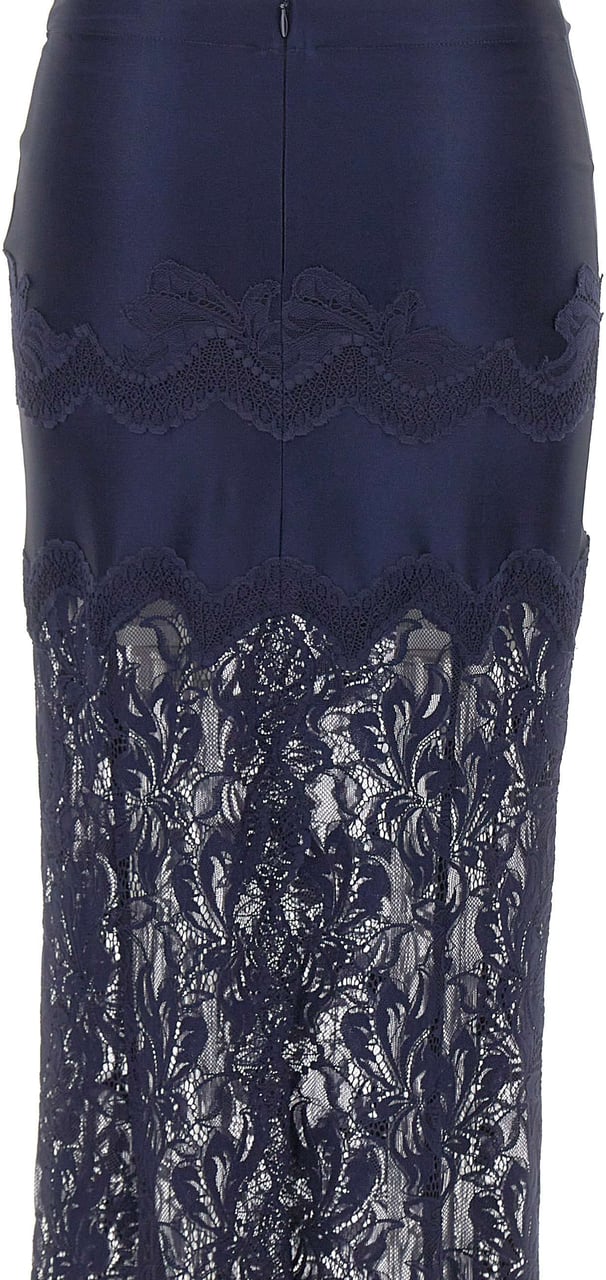 Rabanne Skirts Blue Navy