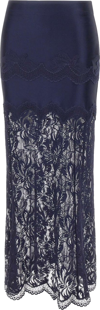 Rabanne Skirts Blue Navy