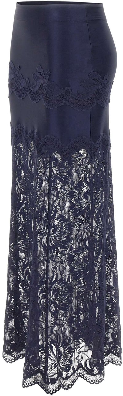 Rabanne Skirts Blue Navy