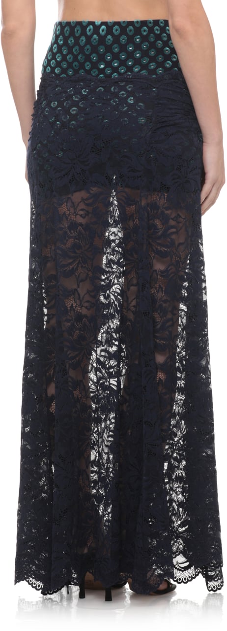 Rabanne Skirts Blue Navy