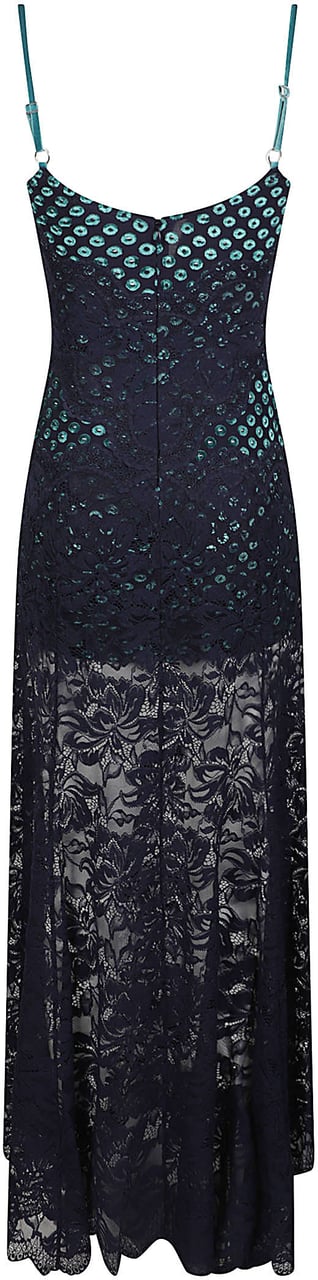 Rabanne Strap Dress Blue Blauw