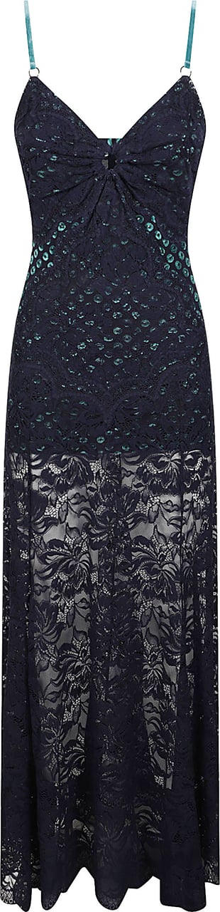 Rabanne Strap Dress Blue Blauw