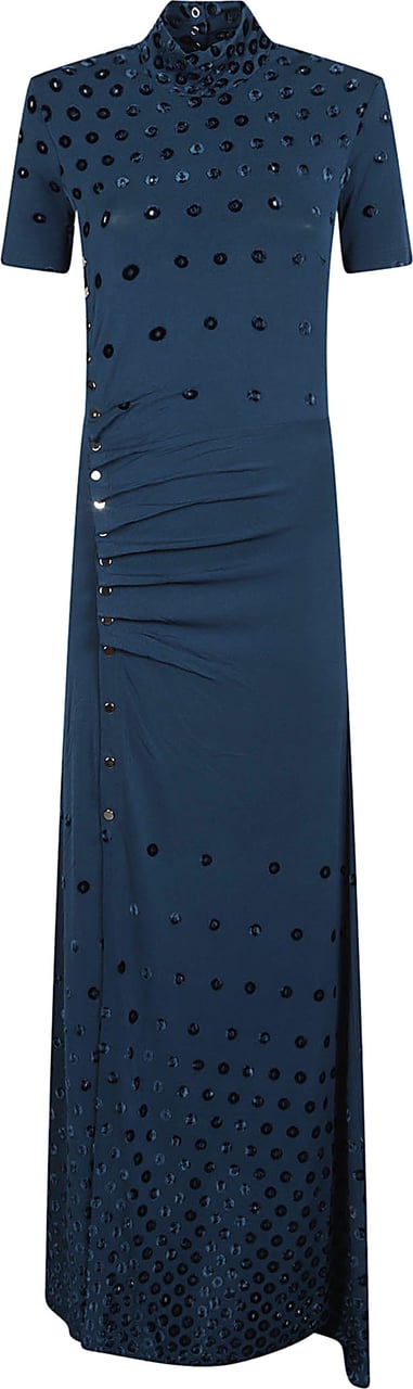 Rabanne Long Dress Green Groen