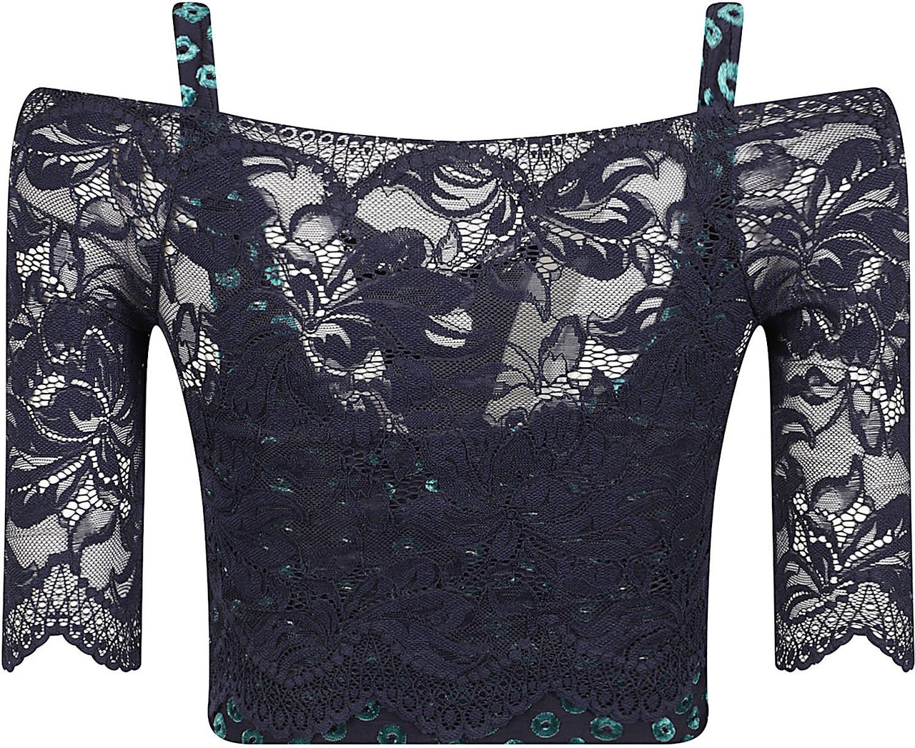 Rabanne Short Sleeves Top Blue Blauw