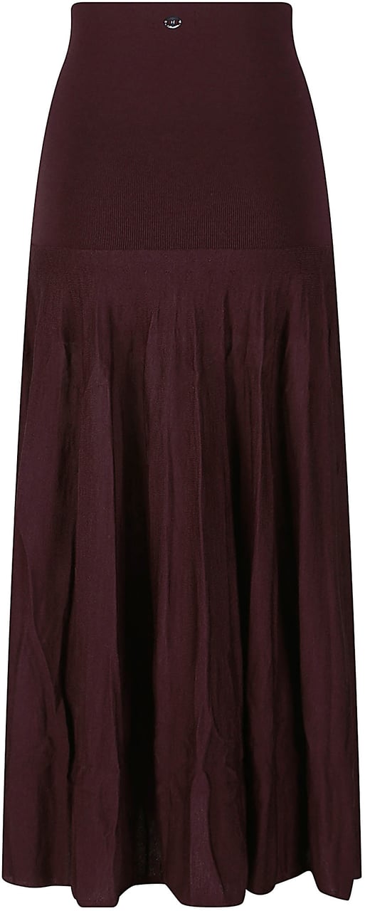Rabanne Long Skirt Red Rood