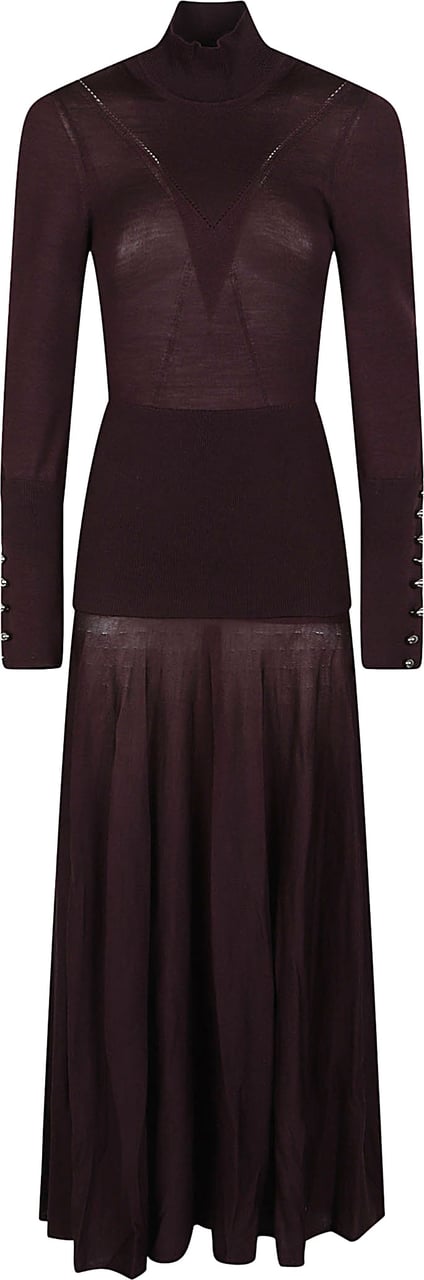 Rabanne Long Dress Red Rood