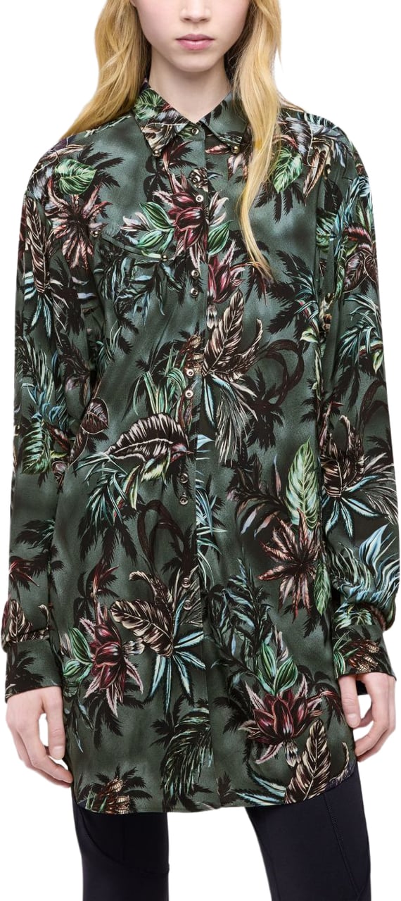 Rabanne Shirts Verde Donkergroen