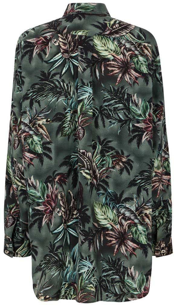 Rabanne Shirts Verde Donkergroen