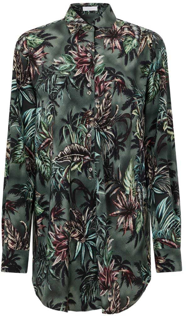 Rabanne Shirts Verde Donkergroen