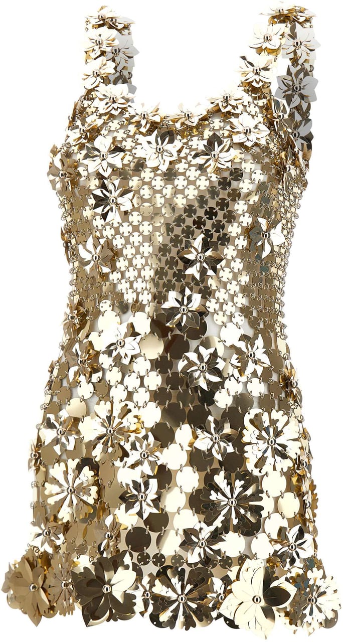 Rabanne Dresses Gold Goud