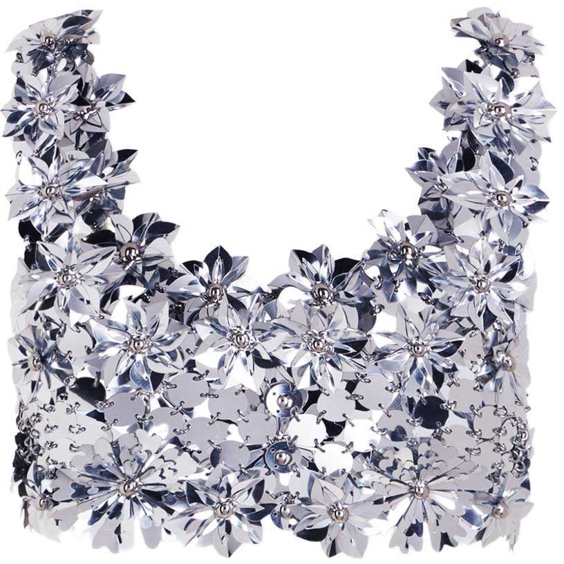 Rabanne Top Argento Zilver