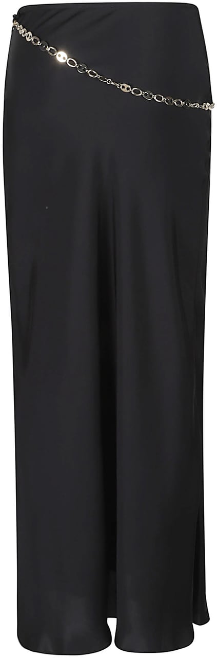 Rabanne Long Skirt Black Zwart