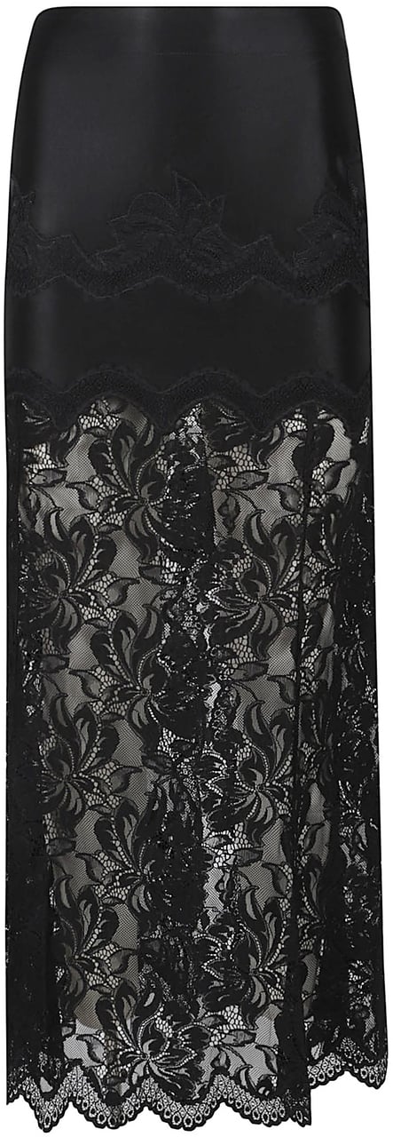 Rabanne Long Skirt Black Zwart