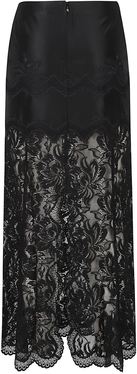 Rabanne Long Skirt Black Zwart