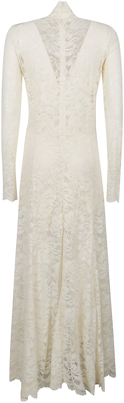 Rabanne Long Dress Nude Beige