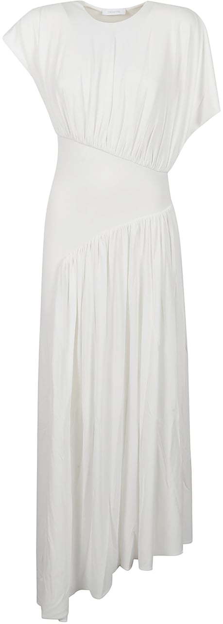 Rabanne Long Dress Nude Beige