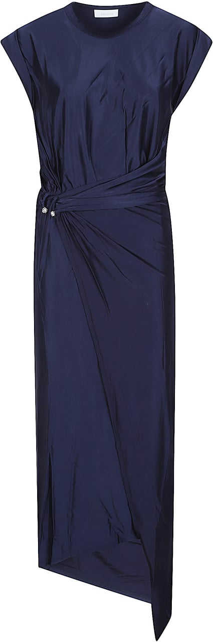 Rabanne Long Dress Blue Blauw