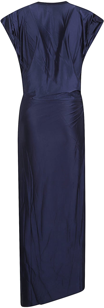 Rabanne Long Dress Blue Blauw