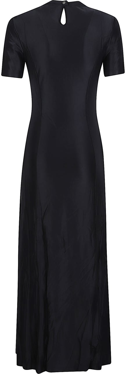 Rabanne Long Dress Black Zwart