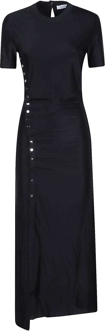 Rabanne Long Dress Black Zwart