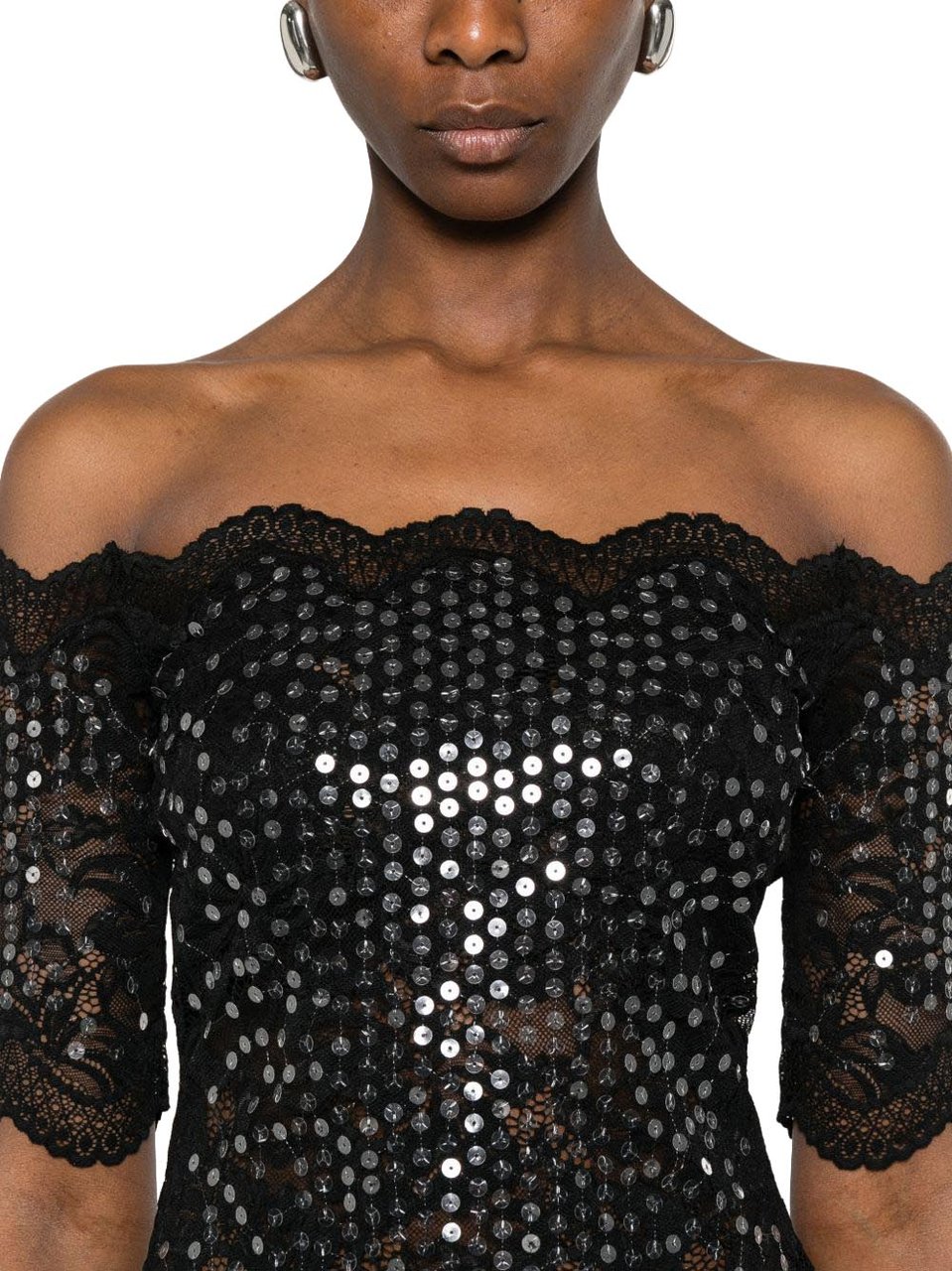 Rabanne Top Black Zwart