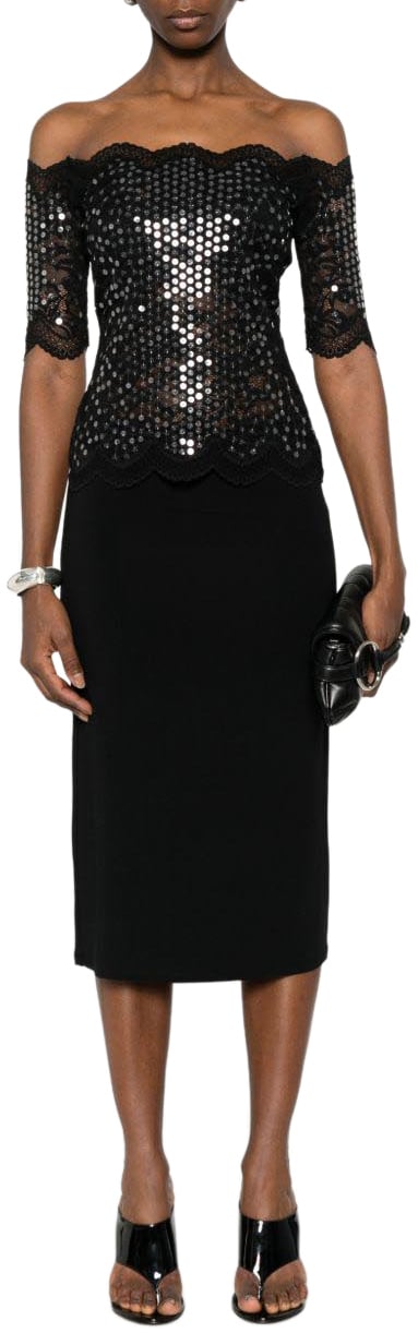 Rabanne Top Black Zwart