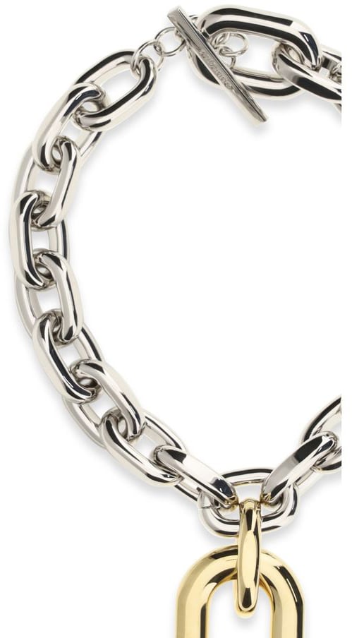Rabanne Rabanne Silver Metal Necklace Zilver