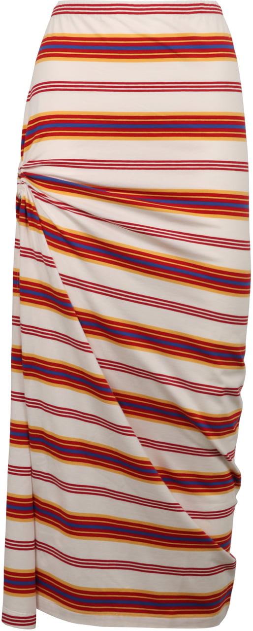 Rabanne Cotton midi skirt Rood