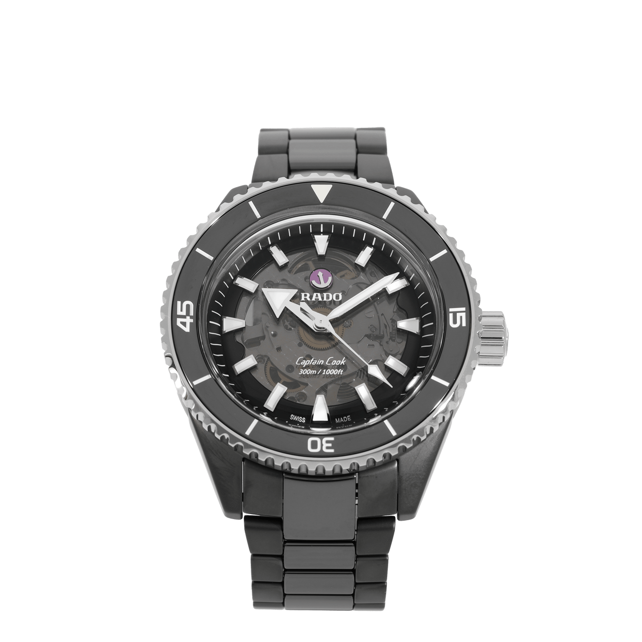 Rado Captain Cook Zwart