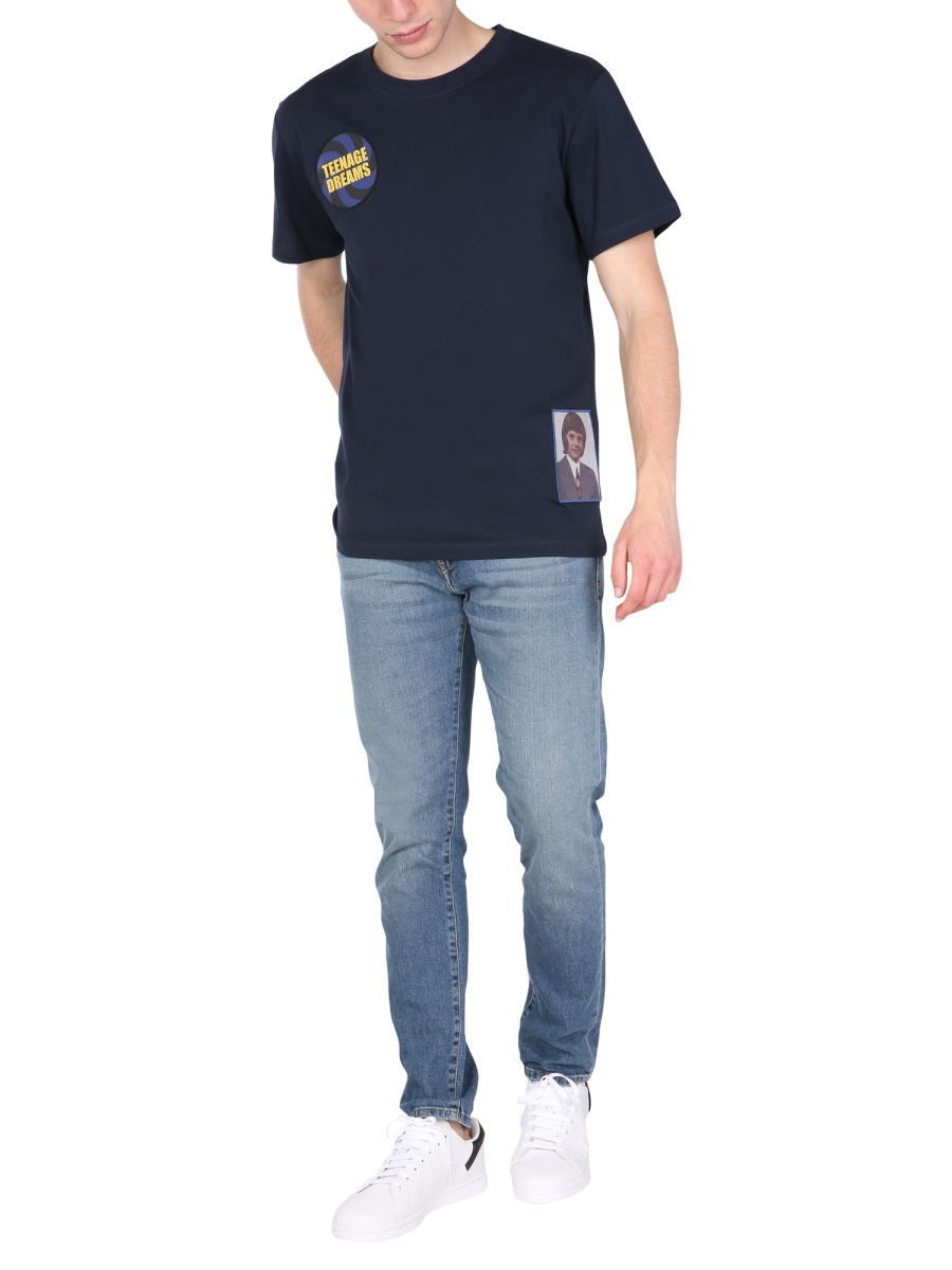 Raf Simons CREW NECK T-SHIRT Blauw