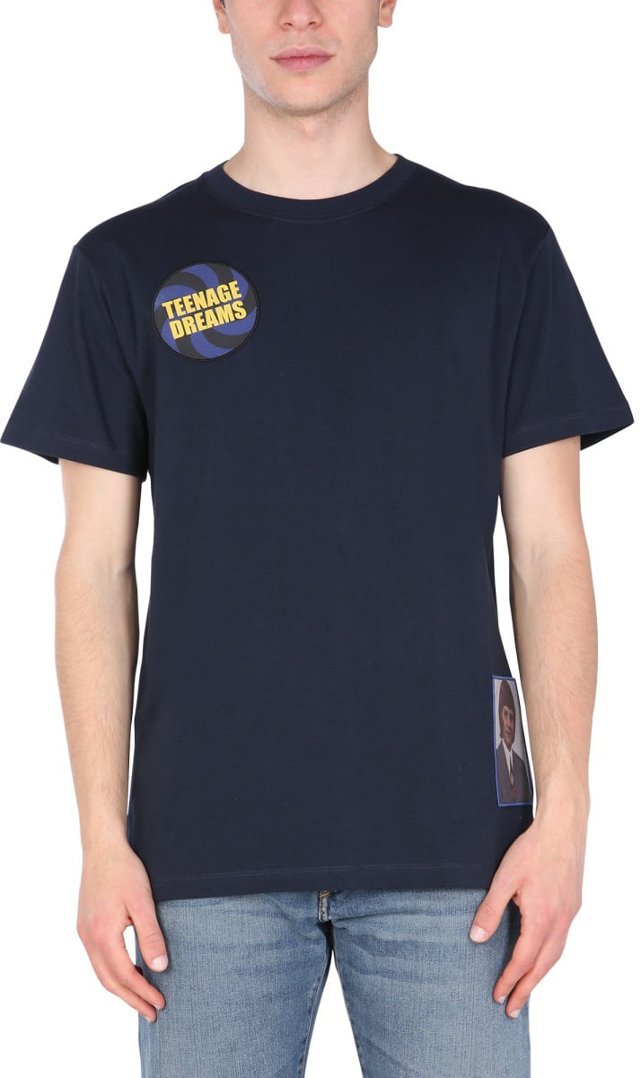 Raf Simons CREW NECK T-SHIRT Blauw