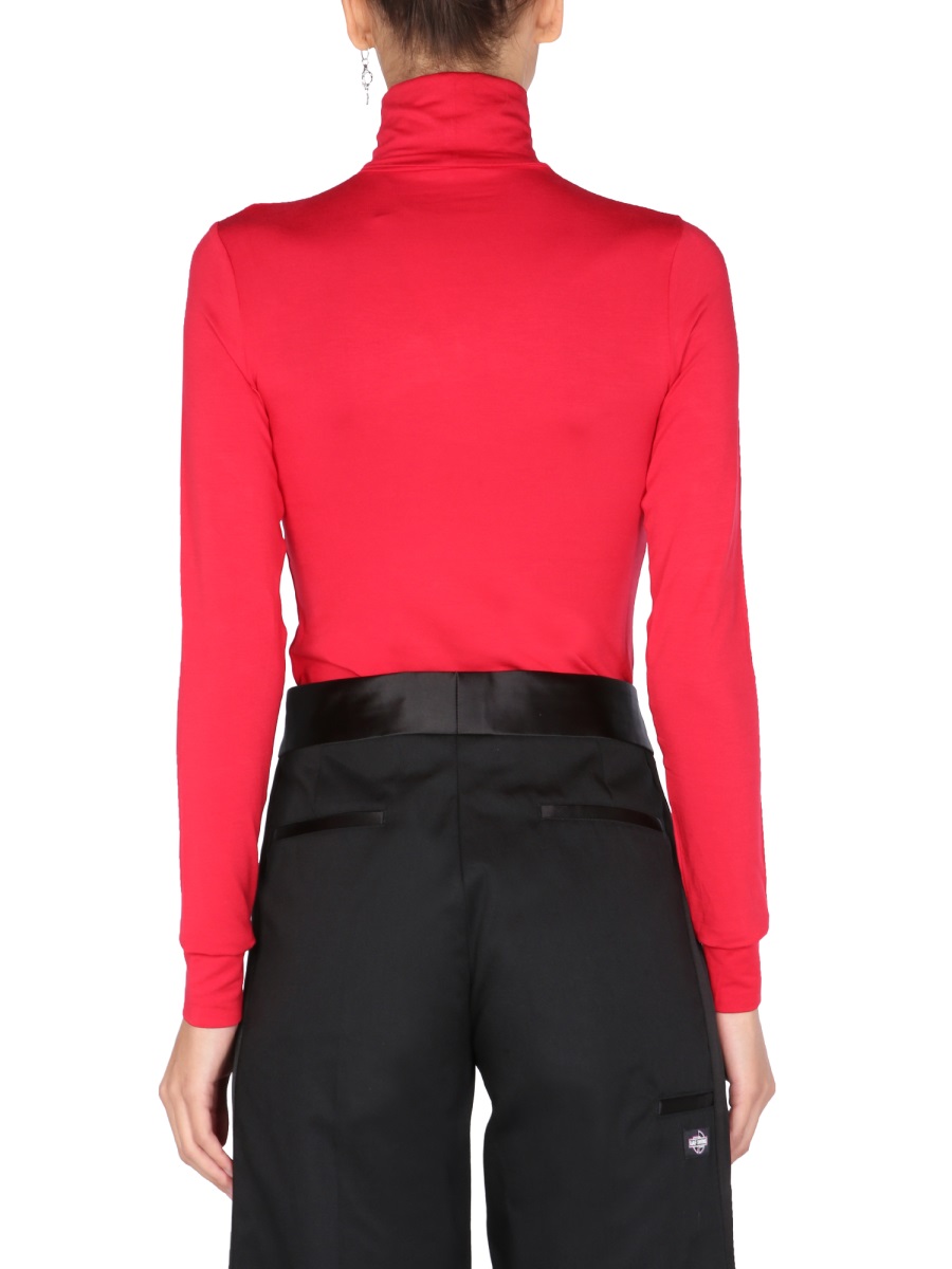 Raf Simons TURTLE NECK SWEATER Rood