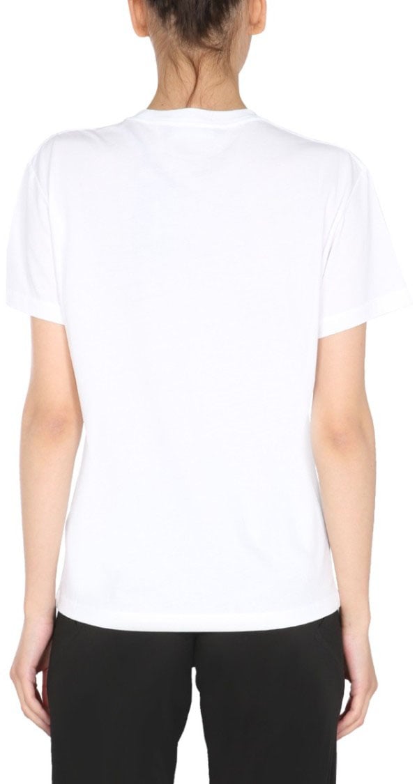 Raf Simons Crew Neck T-Shirt With Graphic Patches Wit