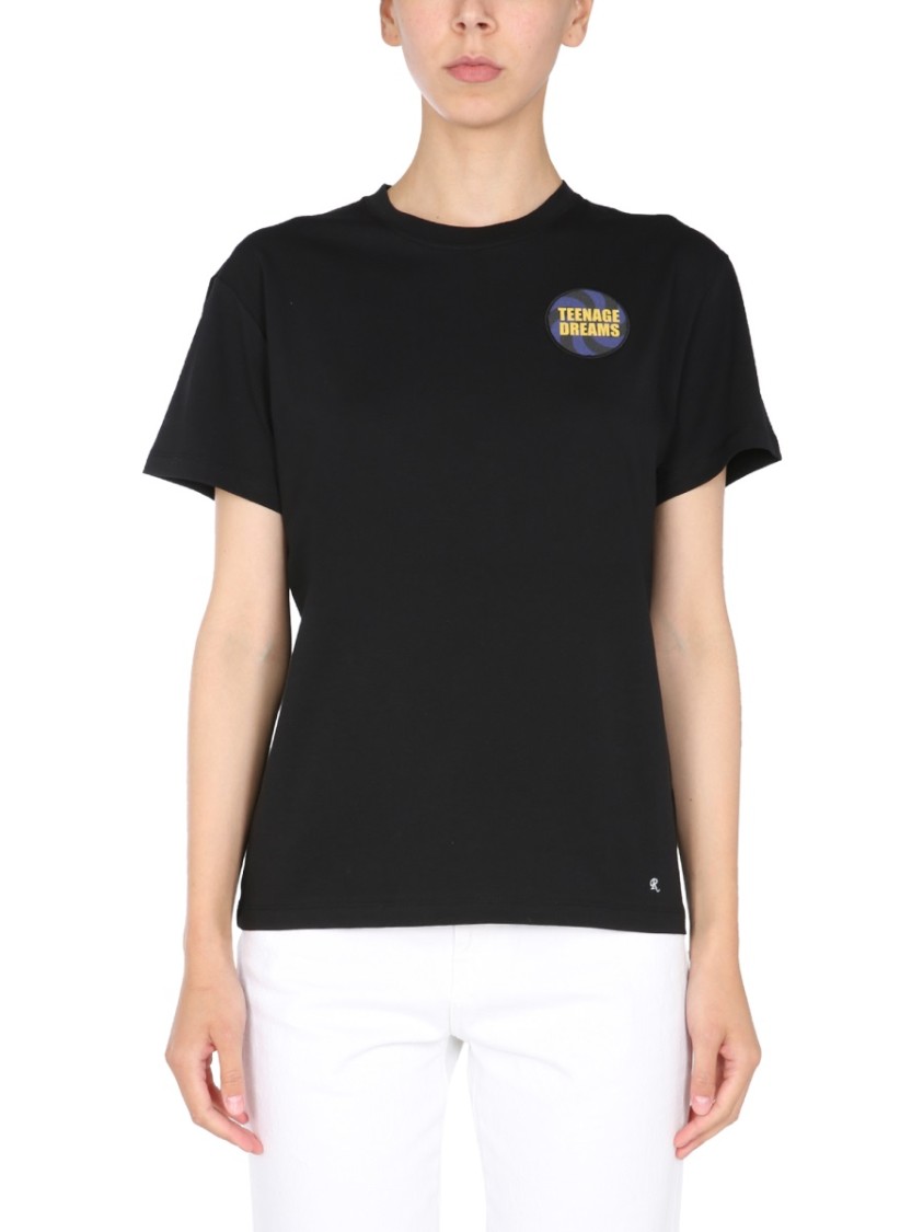 Raf Simons Short-Sleeved Crew Neck T-Shirt Zwart