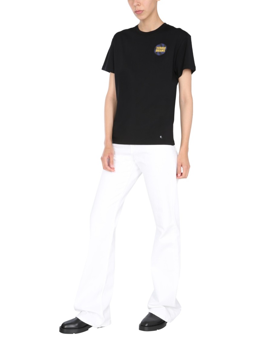 Raf Simons Short-Sleeved Crew Neck T-Shirt Zwart