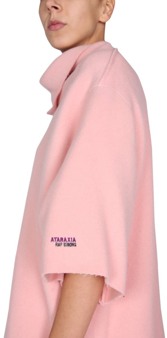Raf Simons "Ataraxia" Wool Blend Dress Roze