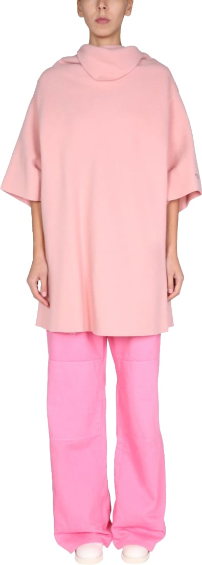 Raf Simons "Ataraxia" Wool Blend Dress Roze