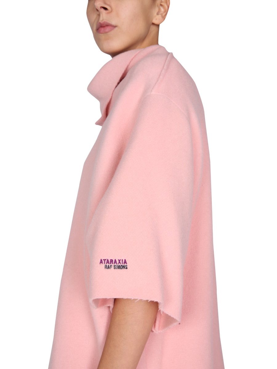 Raf Simons "ATARAXIA" WOOL BLEND DRESS Roze