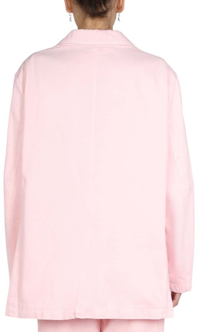 Raf Simons Relaxed Oversized Jacket With Notched Lapels Neutraal