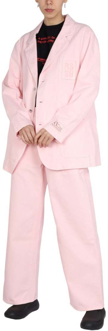 Raf Simons Relaxed Oversized Jacket With Notched Lapels Neutraal