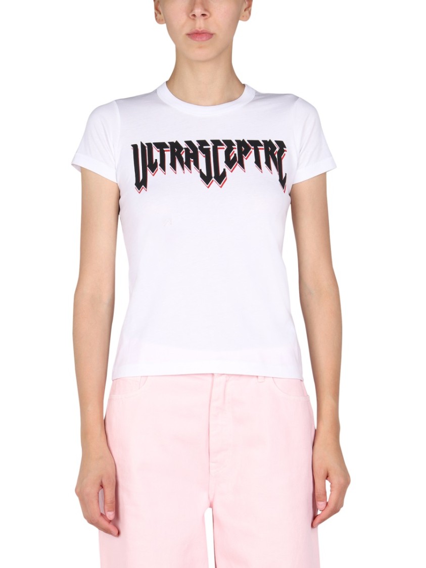 Raf Simons Short-Sleeved Crew Neck T-Shirt Wit